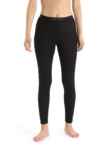 Une pièce Icebreaker Merino 175 Everyday Thermal Leggings Femme Noir | FR 1777UZGT